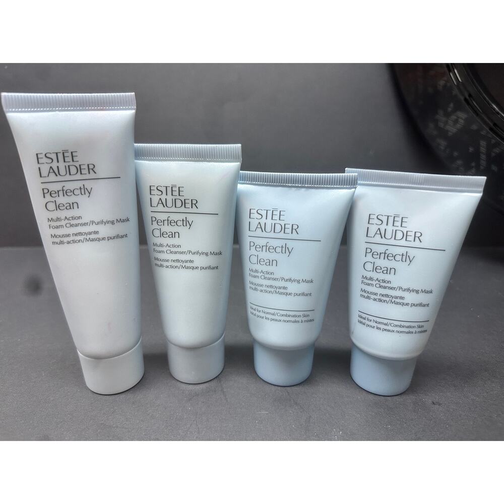 4X Estee Lauder Perfectly Clean Multi-Action Foam Cleanser 4.7 oz total